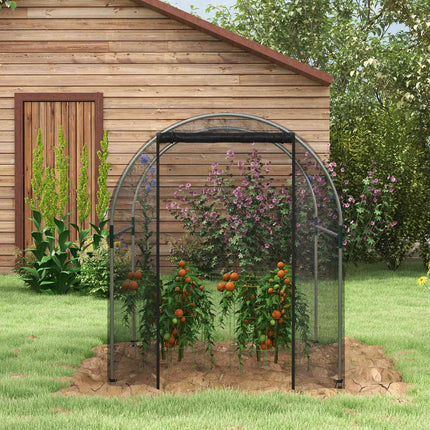 Plasa Gradina Protectie Plante Cort Usa Protectie Insecte Otel Negru 1.2X1.5X1.5M