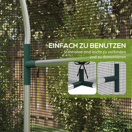 Plasa Gradina Protectie Plante Cort Usa Protectie Insecte Otel Negru 1.2X1.5X1.5M