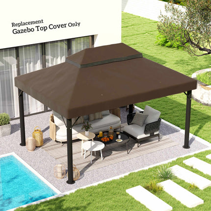Prelată pentru pavilion de grădină 3x4 m, material Oxford cu 2 straturi