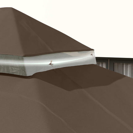 Prelată pentru pavilion de grădină 3x4 m, material Oxford cu 2 straturi