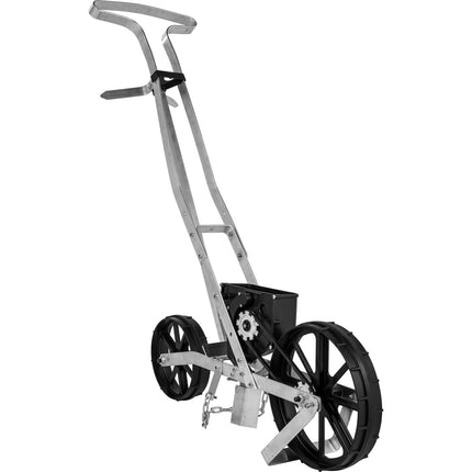 Garden Push Seeder, Metal Row Planter With 6 Seed Plates