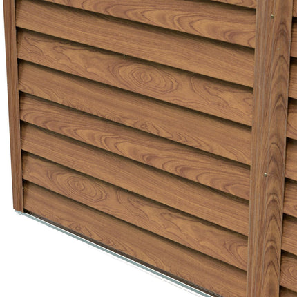 Outdoor garden tool shed, Wood Grain Look, 152x236x209 cm