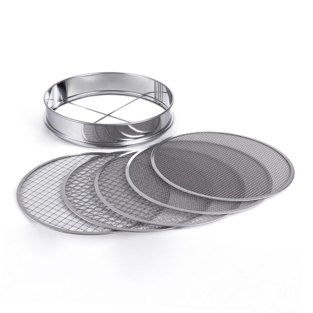 Set de sită de grădină 5 în 1, oțel inoxidabil, Ø 30 cm