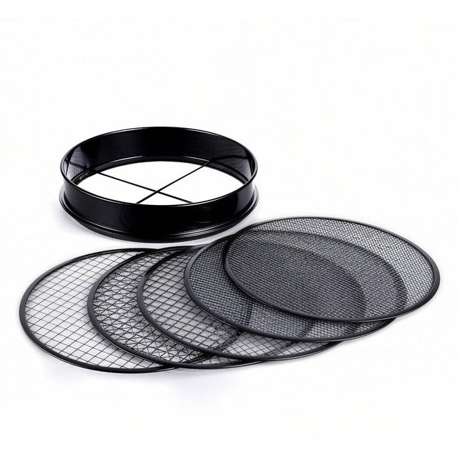 Set de sită de grădină 5 în 1, oțel inoxidabil, Ø 30 cm