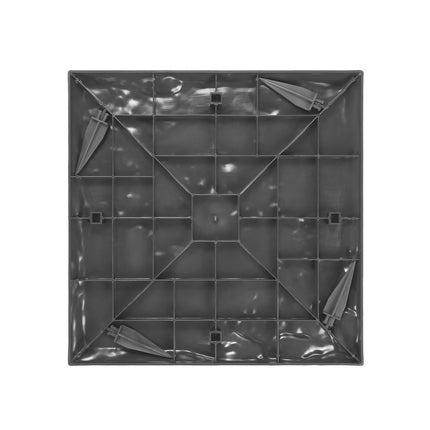 Garden Stepping Stones Set, 8pcs 15.5in Square, Gray