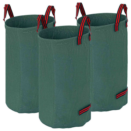 Garden waste bags 3x120L, waterproof and reusable with handles