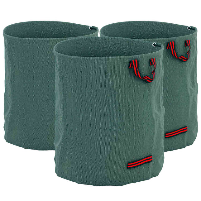 Waterproof stand-alone garden waste bags, 3-pack 272L