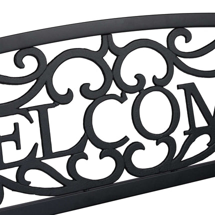Banca de gradina Welcome in metal