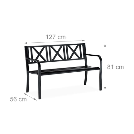 Garden bench metal