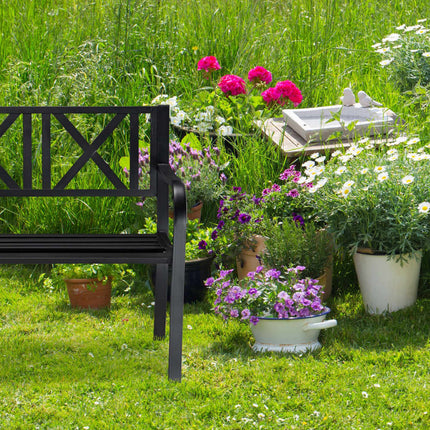 Garden bench metal