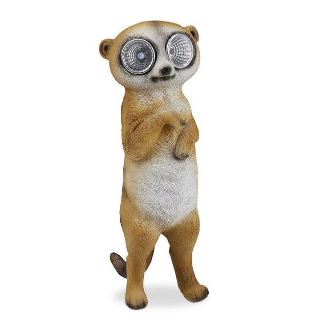 Figura de grădină Meerkat cu ochi de soare