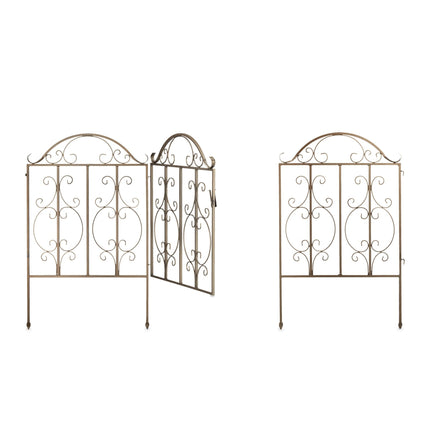 Poarta de gradina din bronz, 3 piese
