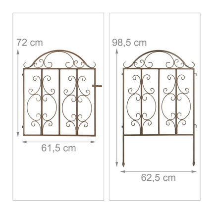 Poarta de gradina din bronz, 3 piese