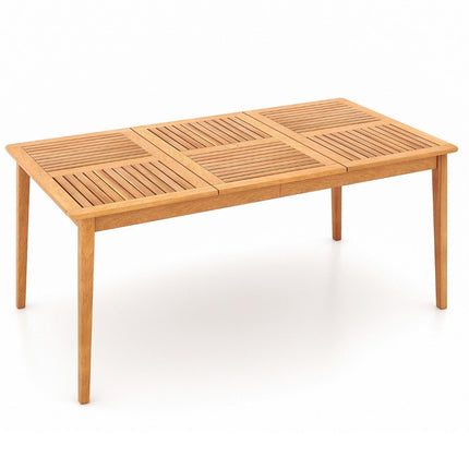 Masa de gradina lemn de salcam 170 x 90 cm masa mare de terasă pentru 6 persoane natural