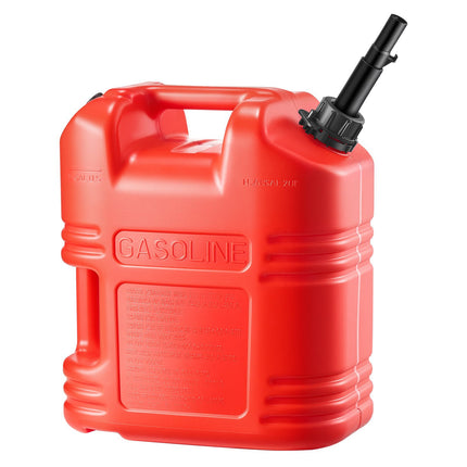 Gas Can, 19L 5-Gallon, Spout, Clear Scale, Red