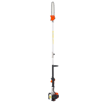 Gas Pole Saw, 25cc 2-Stroke, 12 In Bar, 7–12 Ft