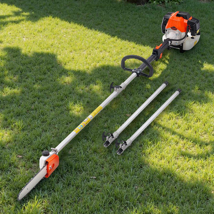Gas Pole Saw, 43cc 2-Stroke, 10 In Bar, Extendable