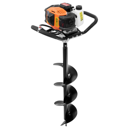 Gas Powered Post Hole Digger, 52cc 8-Inch Auger, Extension