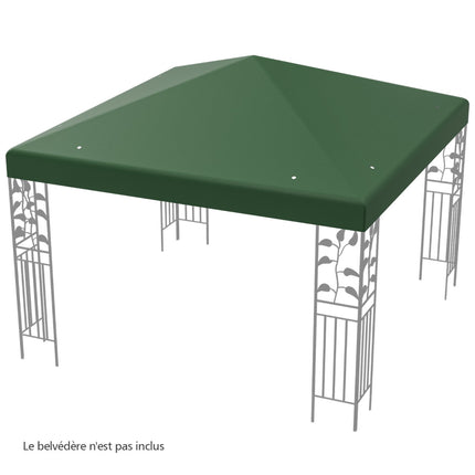 Copertină de schimb pentru foișor 300x300 cm, poliester impermeabil