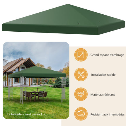 Copertină de schimb pentru foișor 300x300 cm, poliester impermeabil