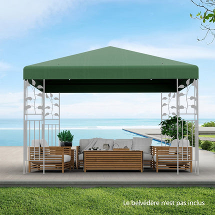 Copertină de schimb pentru foișor 300x300 cm, poliester impermeabil