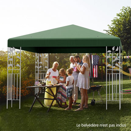 Copertină de schimb pentru foișor 300x300 cm, poliester impermeabil