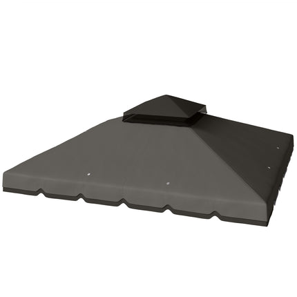Copertină de schimb pentru foișor, 3x3m, cu două niveluri, UPF 30+