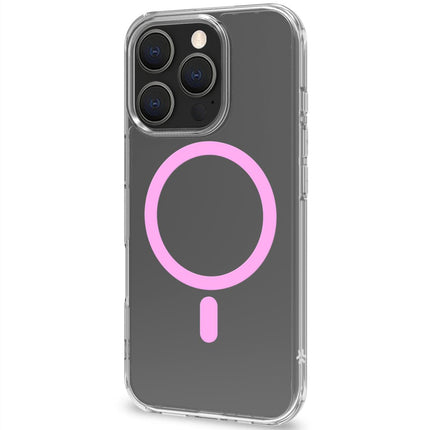Gelskin mag Magnetic Cover MagSafe iPhone 16 Pro Transparent + Pink