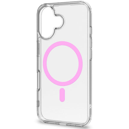Gelskin mag Magnetic Cover MagSafe iPhone 16 Transparent + Pink