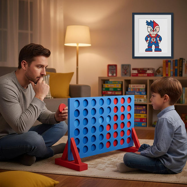 Joc Giant Outdoor Connect Four – Spumă, 2 jucători
