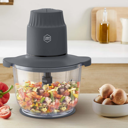 Tocător de alimente cu bol din sticlă, capacitate 2L, putere 500W