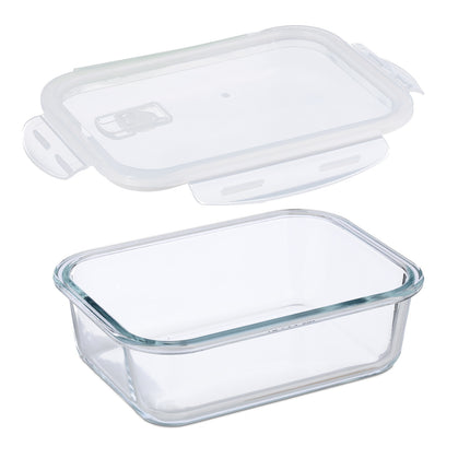 Recipiente din sticlă pentru depozitarea alimentelor cu capace ermetice