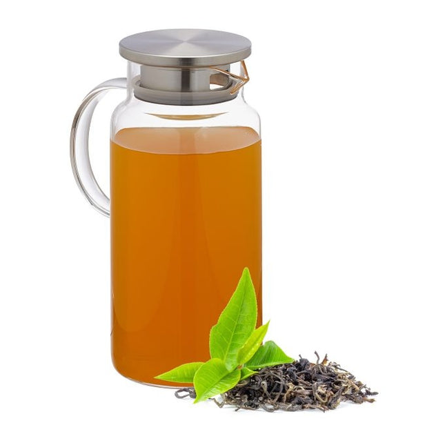 Carafa de sticla cu capac 1,5 litri
