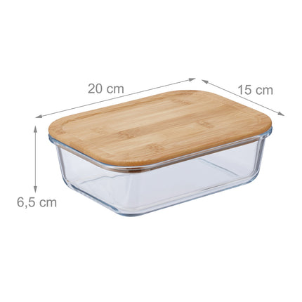 Set de 2 borcane de sticla cu capac