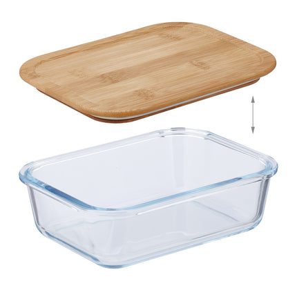 Set de 2 borcane de sticla cu capac