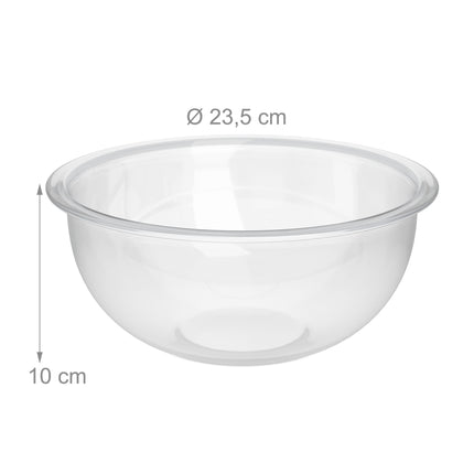 Boluri de salată din sticlă, pachet de 2