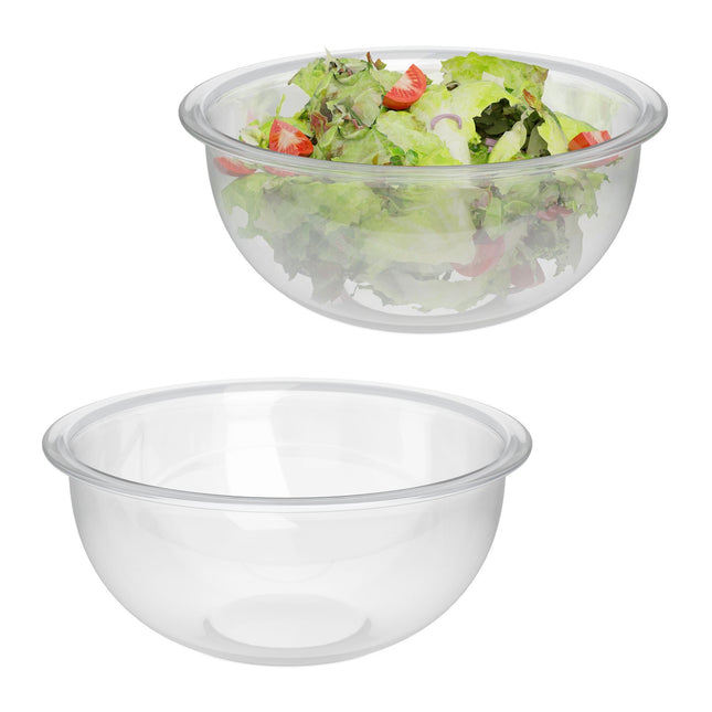 Boluri de salată din sticlă, pachet de 2