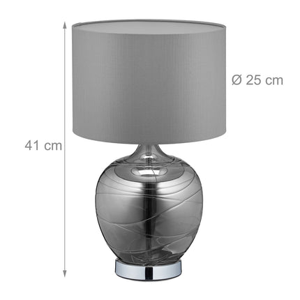 Lampă de masă din sticlă