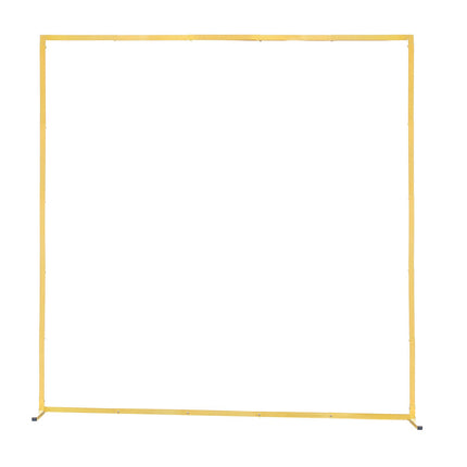 Gold Metal Arch Backdrop Stand, 6.6 x 6.6 ft