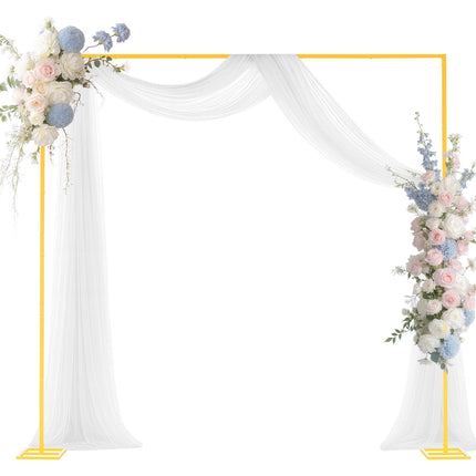 Gold Metal Arch Backdrop Stand, 8 x 8 Ft