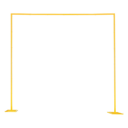 Gold Metal Arch Backdrop Stand, 8 x 8 Ft