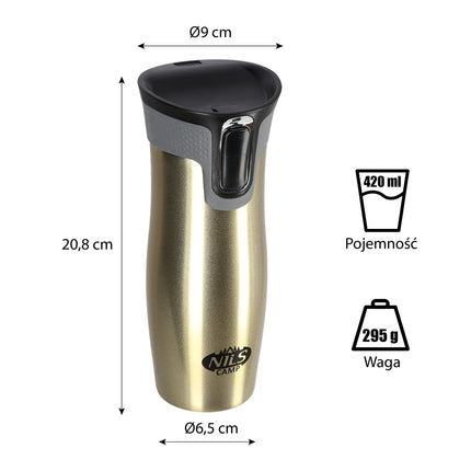 Cupa Termica Aur, izolata, 350 ml