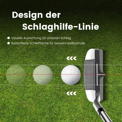 Tocator de golf 89 cm - Cap din oțel inoxidabil, mâner anti-alunecare