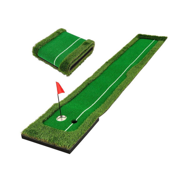 Covoraș de golf - 300 cm, orificiu dublu, 3 mingi