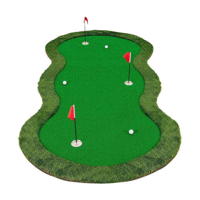 Covoraș de golf 300x150 cm, 3 găuri, utilizare în interior/exterior