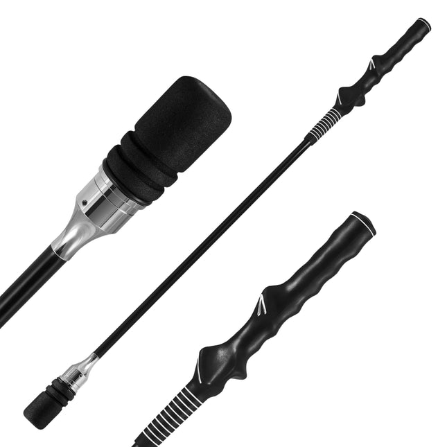 Antrenor de swing de golf cu mâner antiderapant – Negru, 80 cm