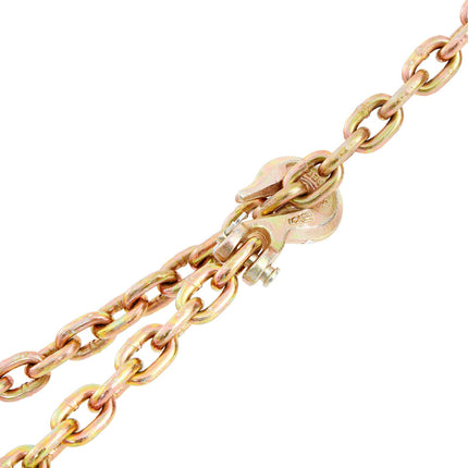 Grade 80 Transport Binder Chain, 5/16 In x 20 Ft, Grab Hooks