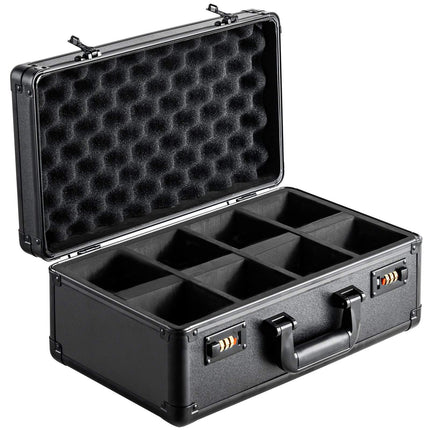 Graded Card Storage Case, 4 Slots, Combo Lock, 120 PSA