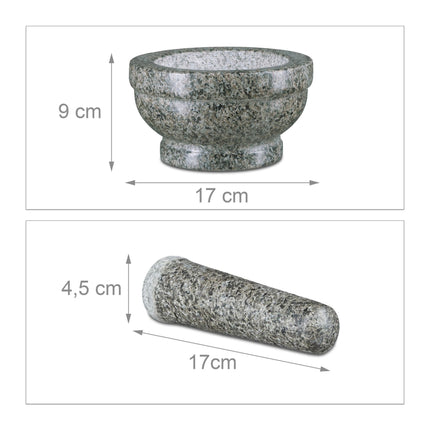 Mortar și pistil de granit 17 cm