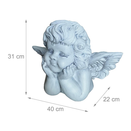 Statuie înger de mormânt, 31 cm, polirășină, rezistentă la intemperii